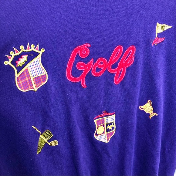 90's Izod Club Golf Embroidered Half-Zip Pullover - Picture 3 of 6